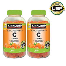 Kirkland Signature Vitamin C Adult Gummy 250MG, 2 x 180 ct 