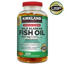 Kirkland Signature Wild Alaskan Fish Oil 1400MG 230 ct