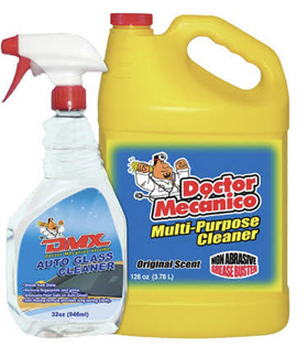 Doctor Mecánico Pack, Multipurpose 128 oz + Glass Cleaner 32 oz 