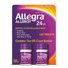Allegra Allergy 180MG 24 Hour Relief Tablets 110 ct