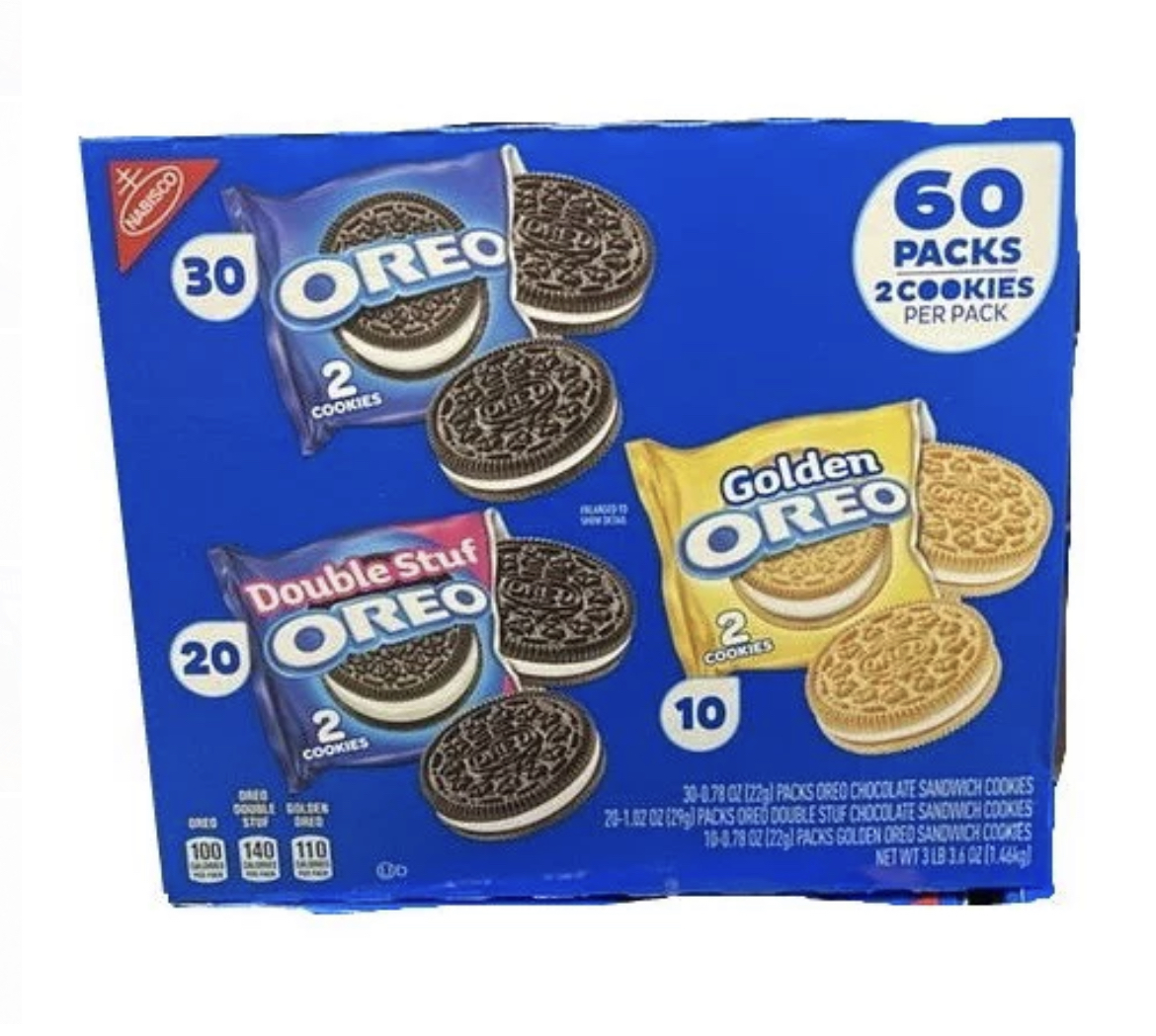 Nabisco Oreo Cookies Variety 60-2 cookies