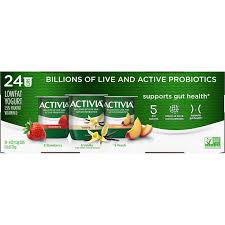 Dannon Activia Lowfat Yogurt Variety Pack 24-4 oz