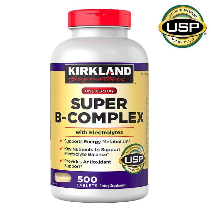 Kirkland Signature Super B Complex with Electrolytes 500 ct