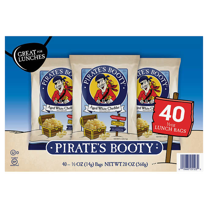 Pirate’s Booty Aged White Cheddar Popcorn 40 ct
