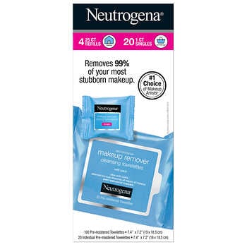 Neutrogena Makeup Remover Facial Towelettes, 120 ct