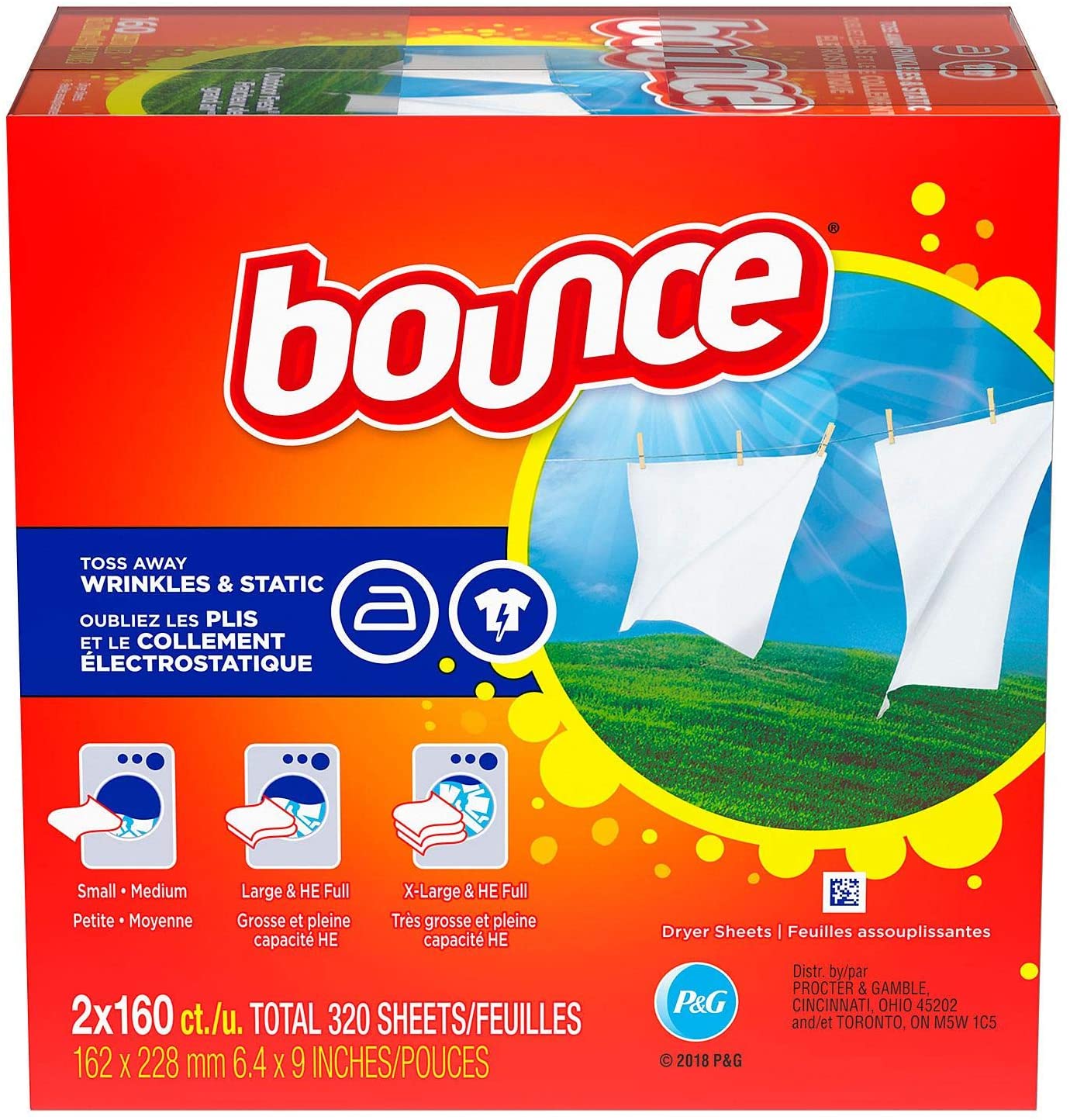 Bounce Dryer Sheets 320 ct