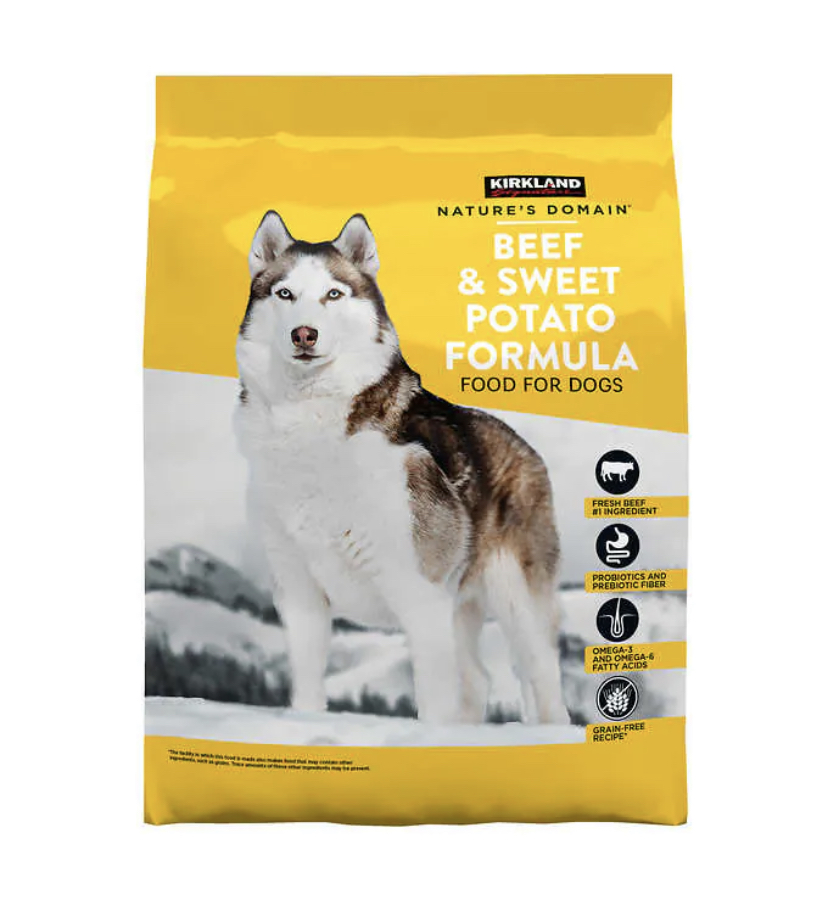 Kirkland Signature Natures Domain Beef Meal & Sweet Potato 35 lbs