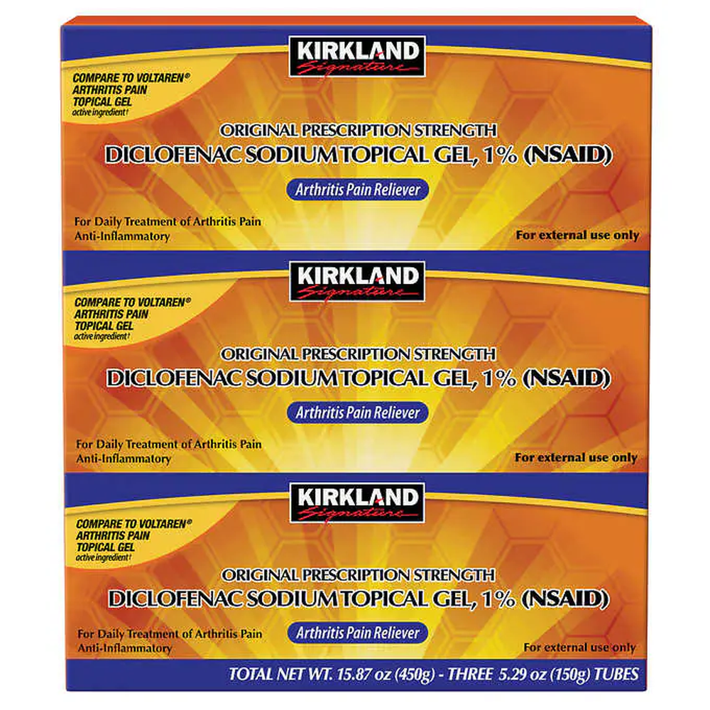 Kirkland Signature Diclonefac Gel 1% 3-5.29 oz