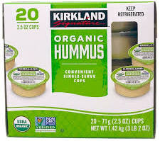 Kirkland Signature Organic Hummus Single Serve Cups 20-2.5 oz