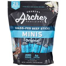 Country Archer Grass Fed Beef Sticks 28 ct
