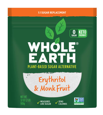 Whole Earth Monkfruit and Erithrytol Sweetener 32 oz