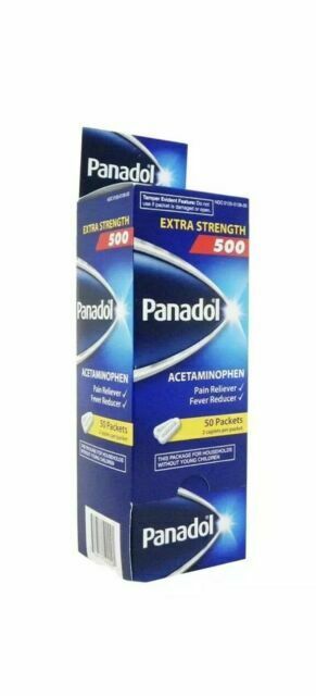Panadol Extra Strength Acetaminophen, 50 x 2's Caplets